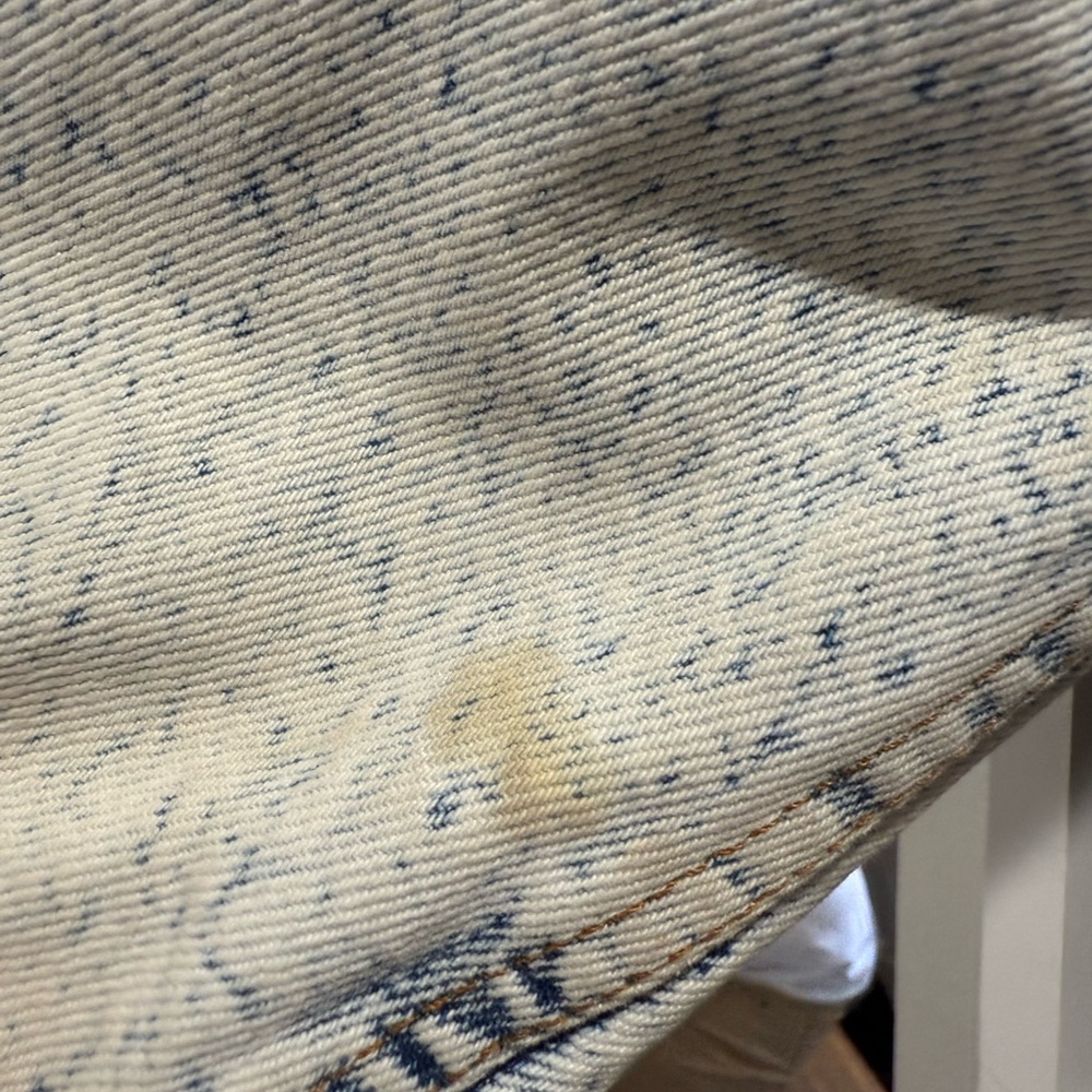 Levi's White Denim Sherpa Jacket - Picture 3 of 4